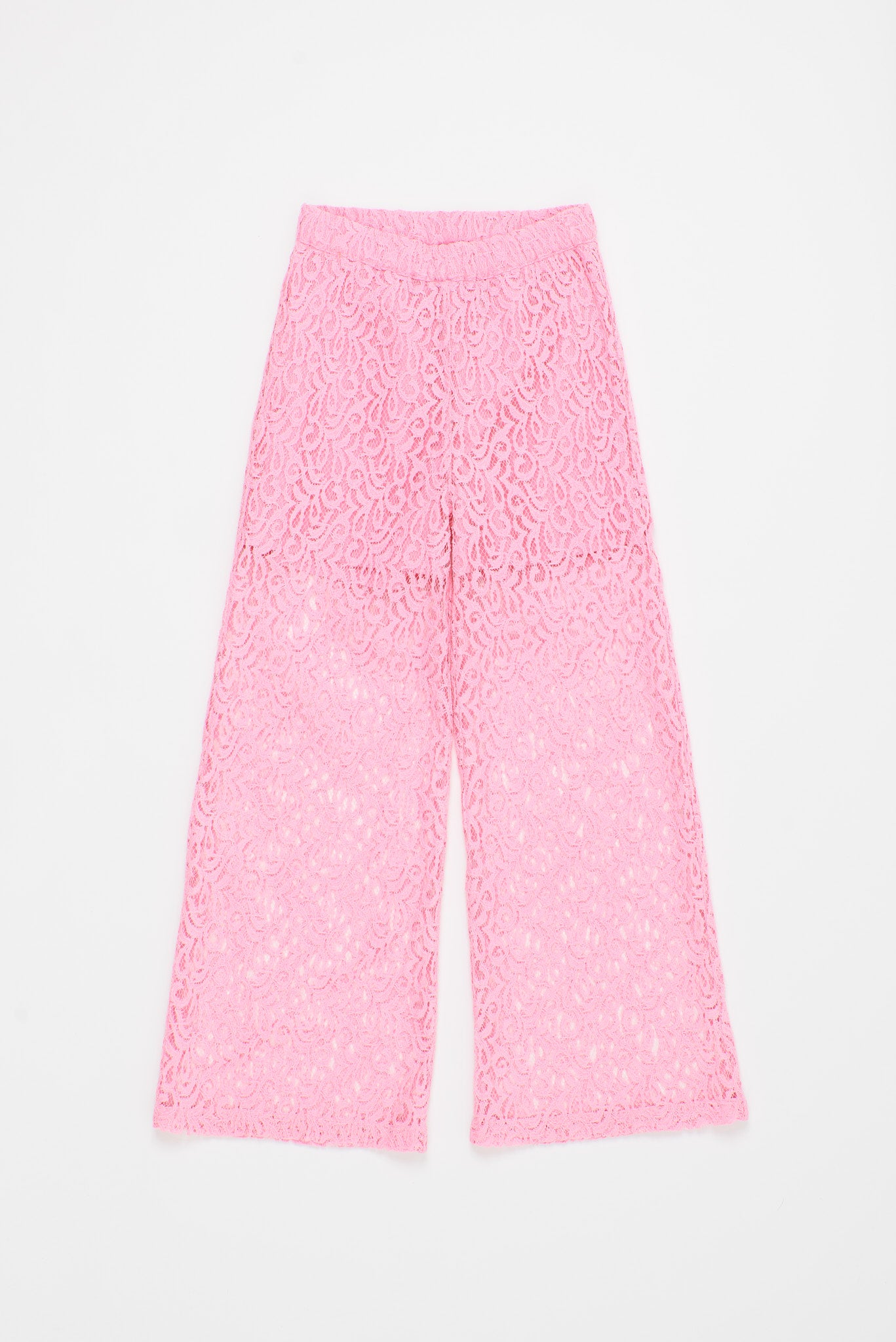 POMMEGRANATE LACE TROUSERS PINK