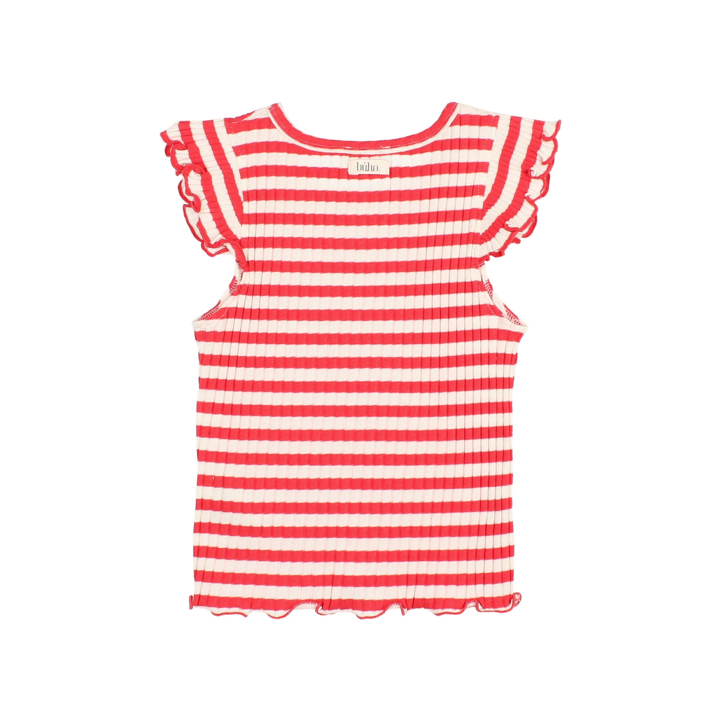 FANCY RIB T-SHIRT - RED