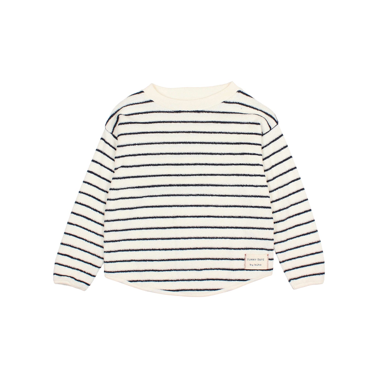 TERRY STRIPES SWEATSHIRT