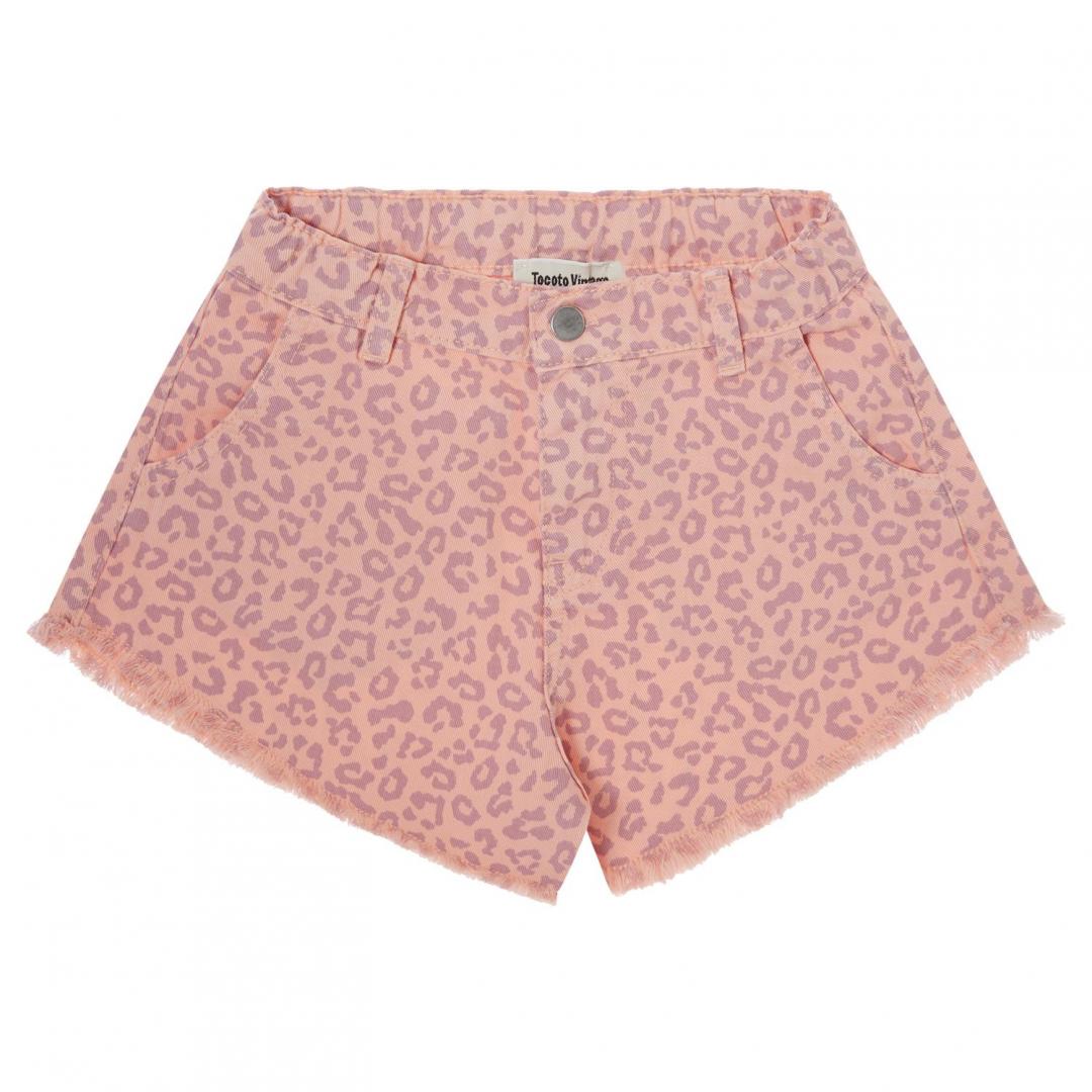 ANIMAL PRINT TWILL SHORTS