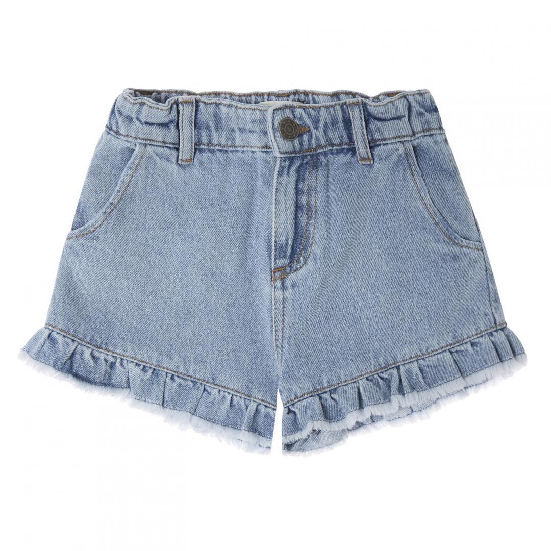 GIRL'S BLUE DENIM SHORTS