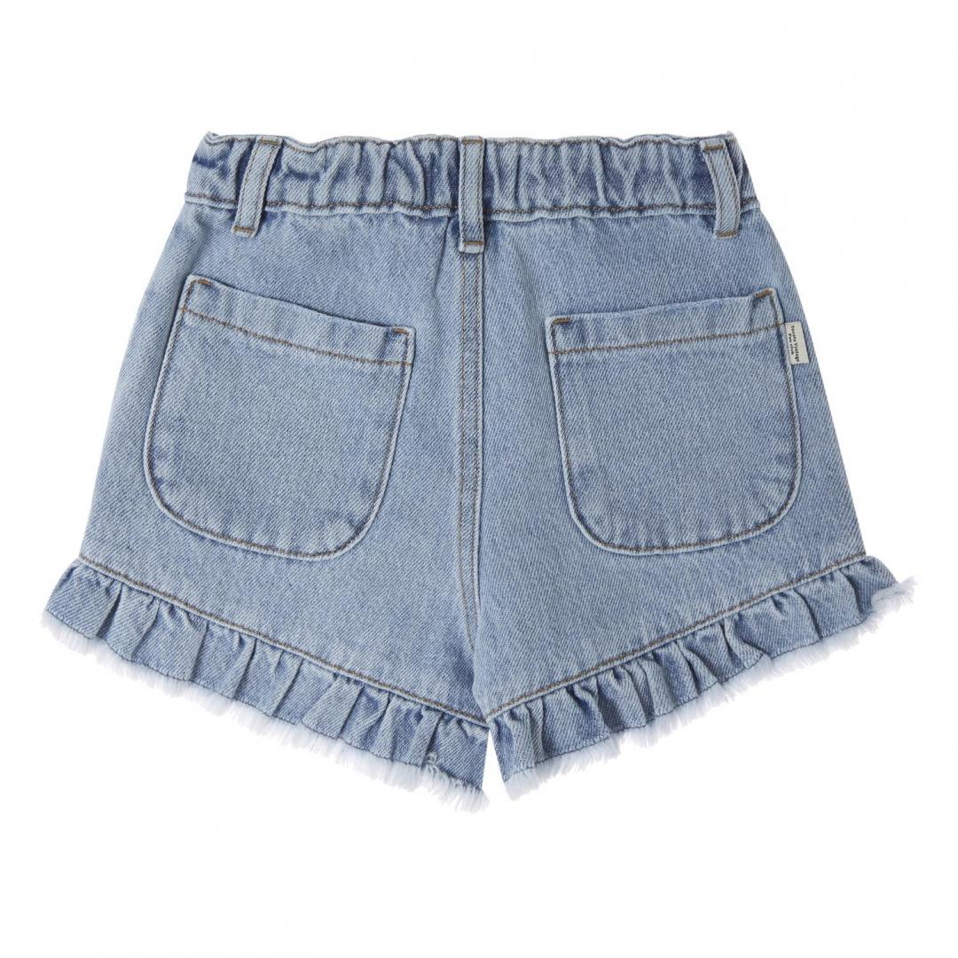 GIRL'S BLUE DENIM SHORTS