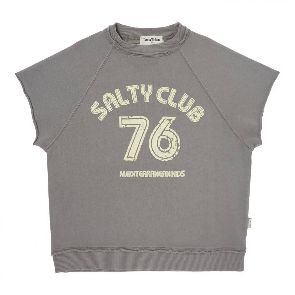 SALTY CLUB" SLEEVELESS SWEATSHIRT