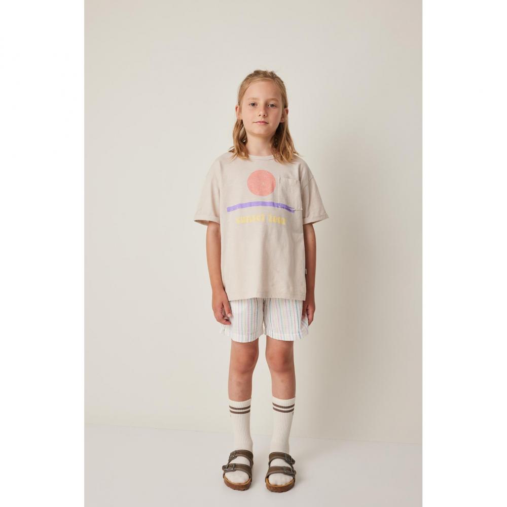 KID T-SHIRT WITH POCKET "SUNSET TOUR"