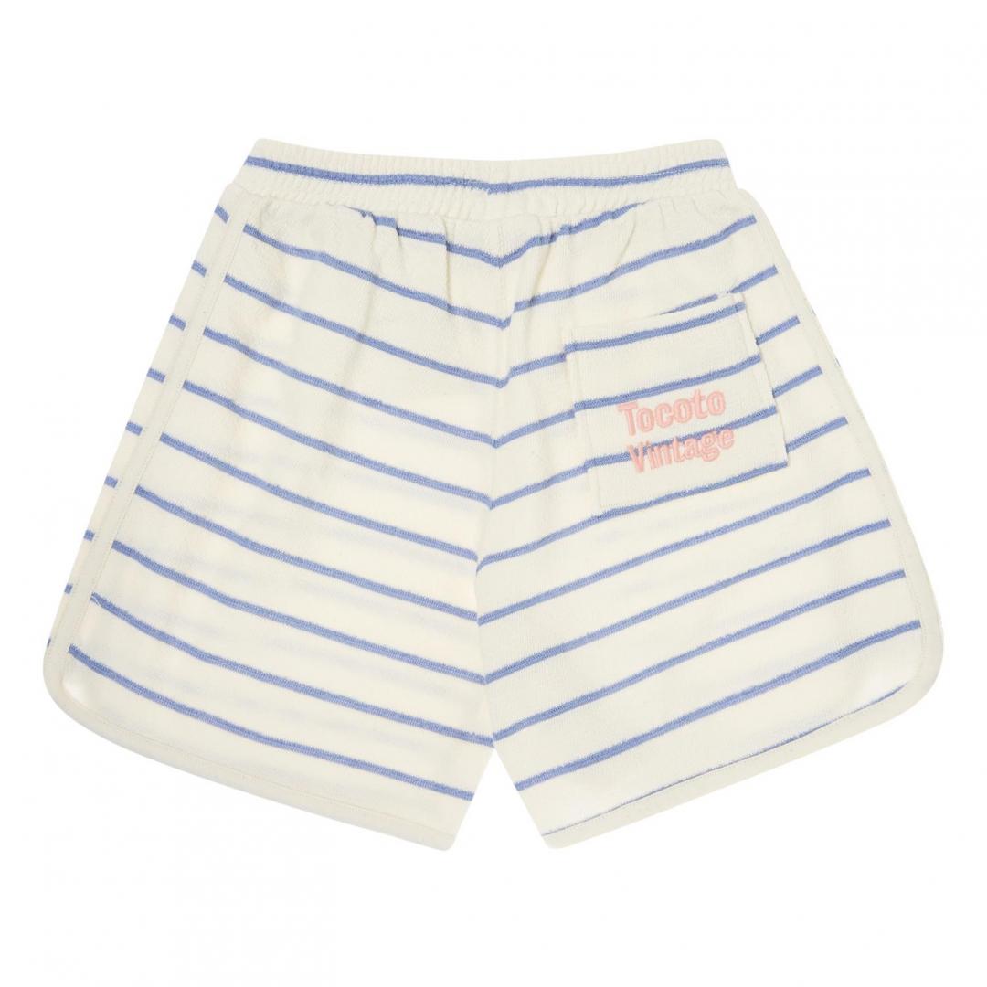 STRIPED BLUE SHORTS