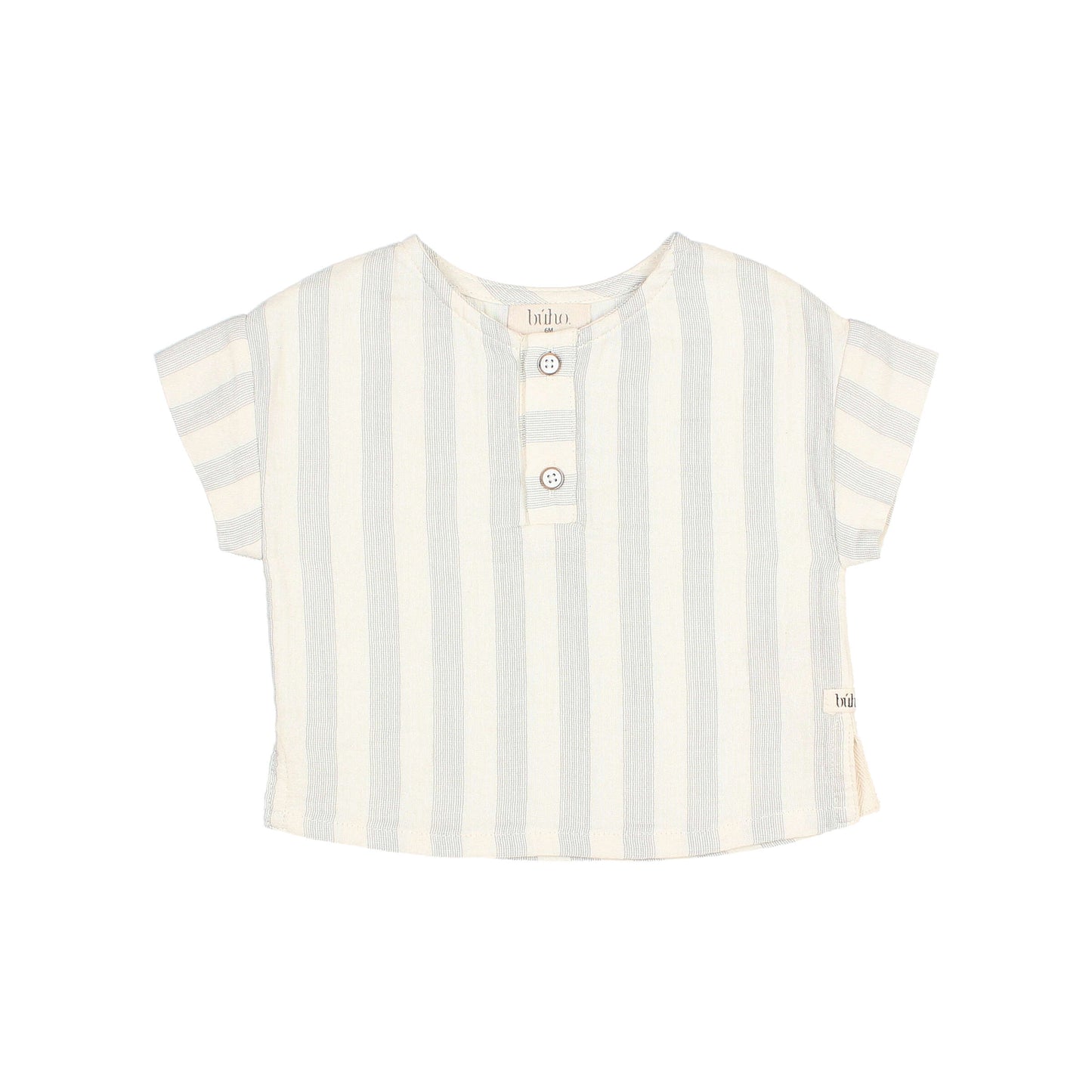 BABY STRIPES SHIRT - SKY GREY