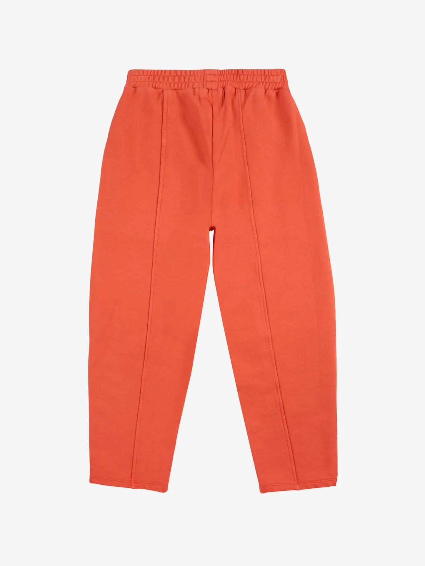 Smiling red jogging pant