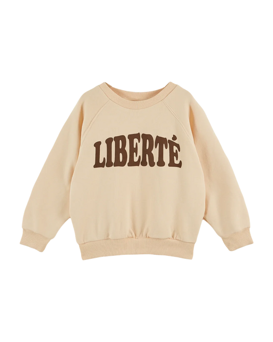 Liberté organic cotton sweatshirt brioche