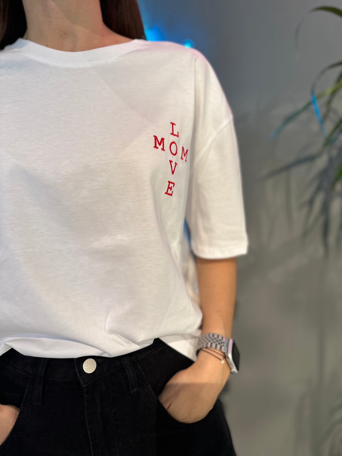 T-shirt LoveMom | Red