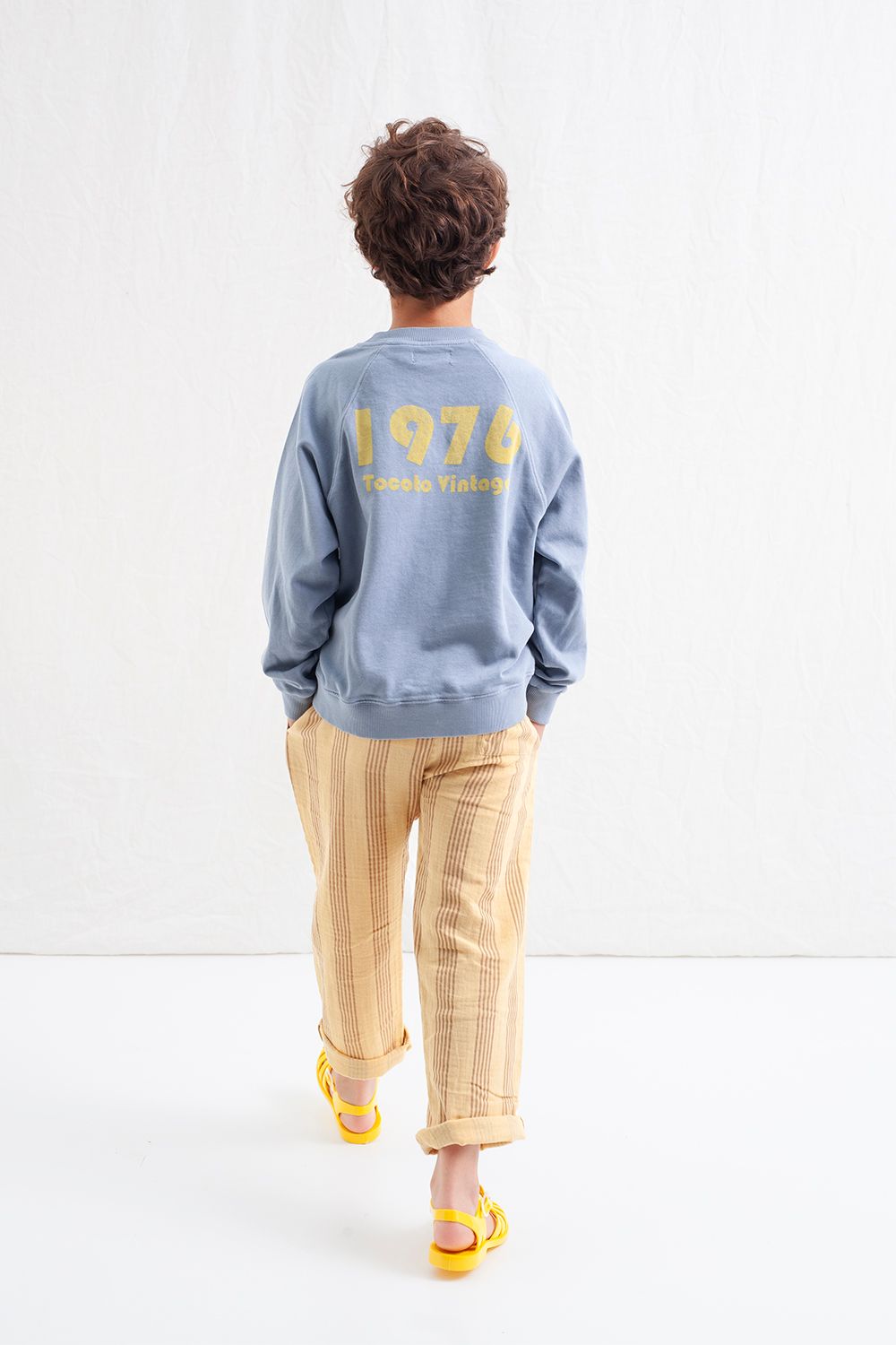 1976 organic cotton sweatshirt | Blue