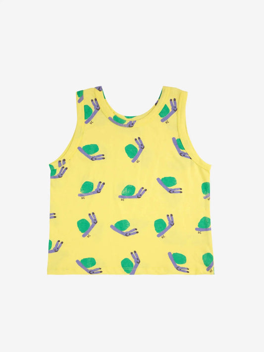 Funny Snail all over tank top