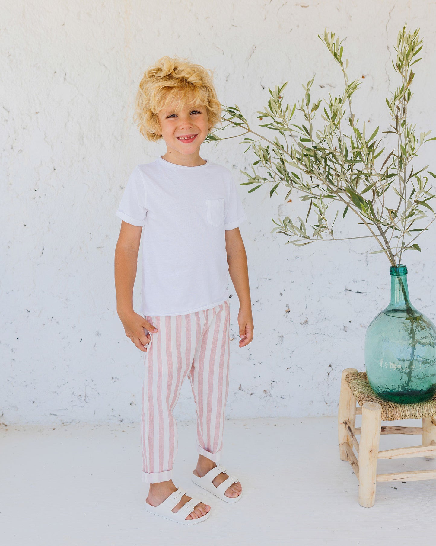 STRIPES PANTS - DESERT RED