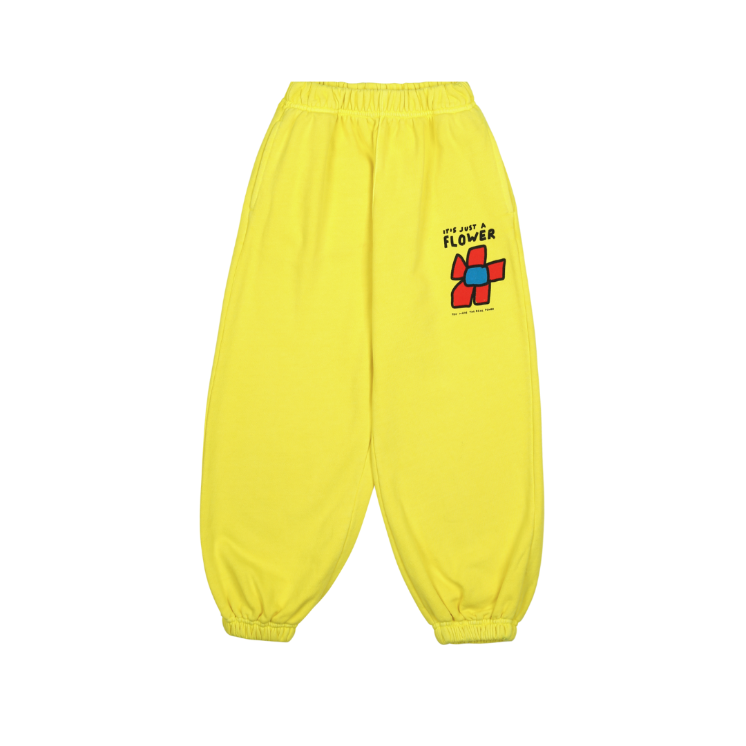 Flower Pigment Lounge Pants_Yellow