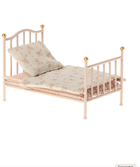 Letto vintage rosa, Topo Maileg