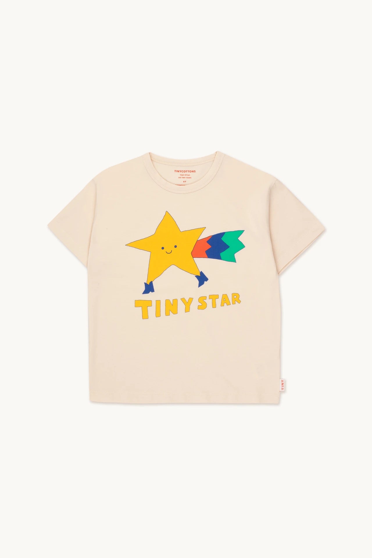 TINY STAR TEE light cream